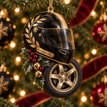 2026 Racing Helmet & Tire Christmas Ornaments – 9 Unique Designs for Motorsport Fans