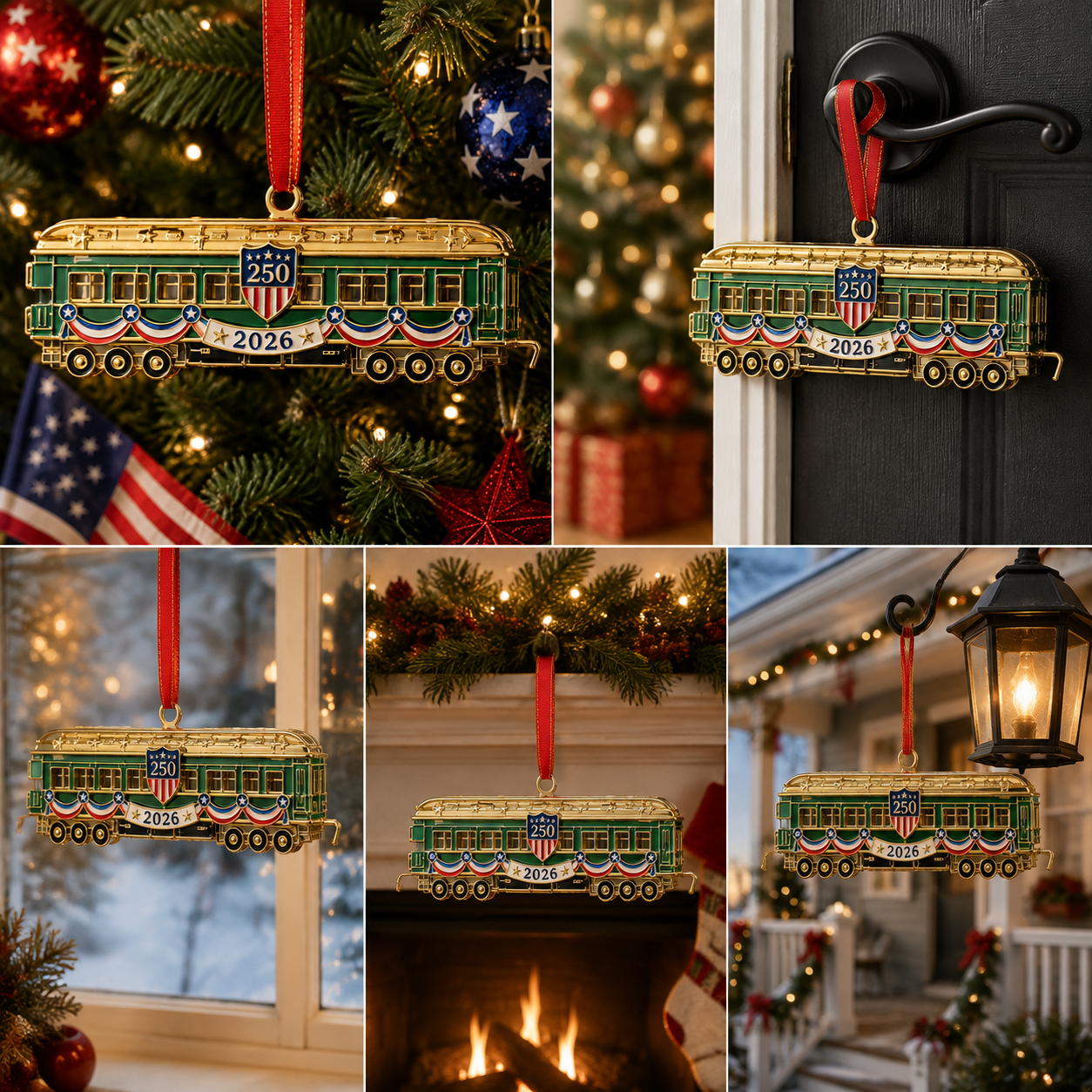 ✨250th Anniversary Edition Gold-and-Green Vintage Tram