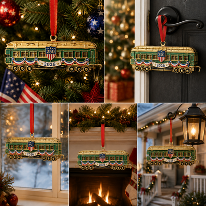 ✨250th Anniversary Edition Gold-and-Green Vintage Tram
