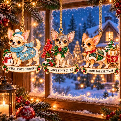 Chihuahua Christmas Ornaments 🎄🐶 | 6 Festive Designs