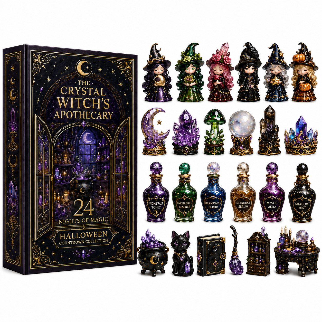 The Crystal Witch’s Apothecary Advent Calendar 2026 – 24 Nights of Magical Miniatures