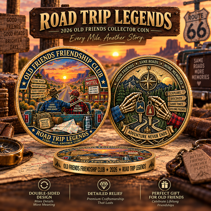 Old Friends Friendship Club 2026 – 4-Piece Collector Coin Set | Four Stories, One Lifelong Friendship