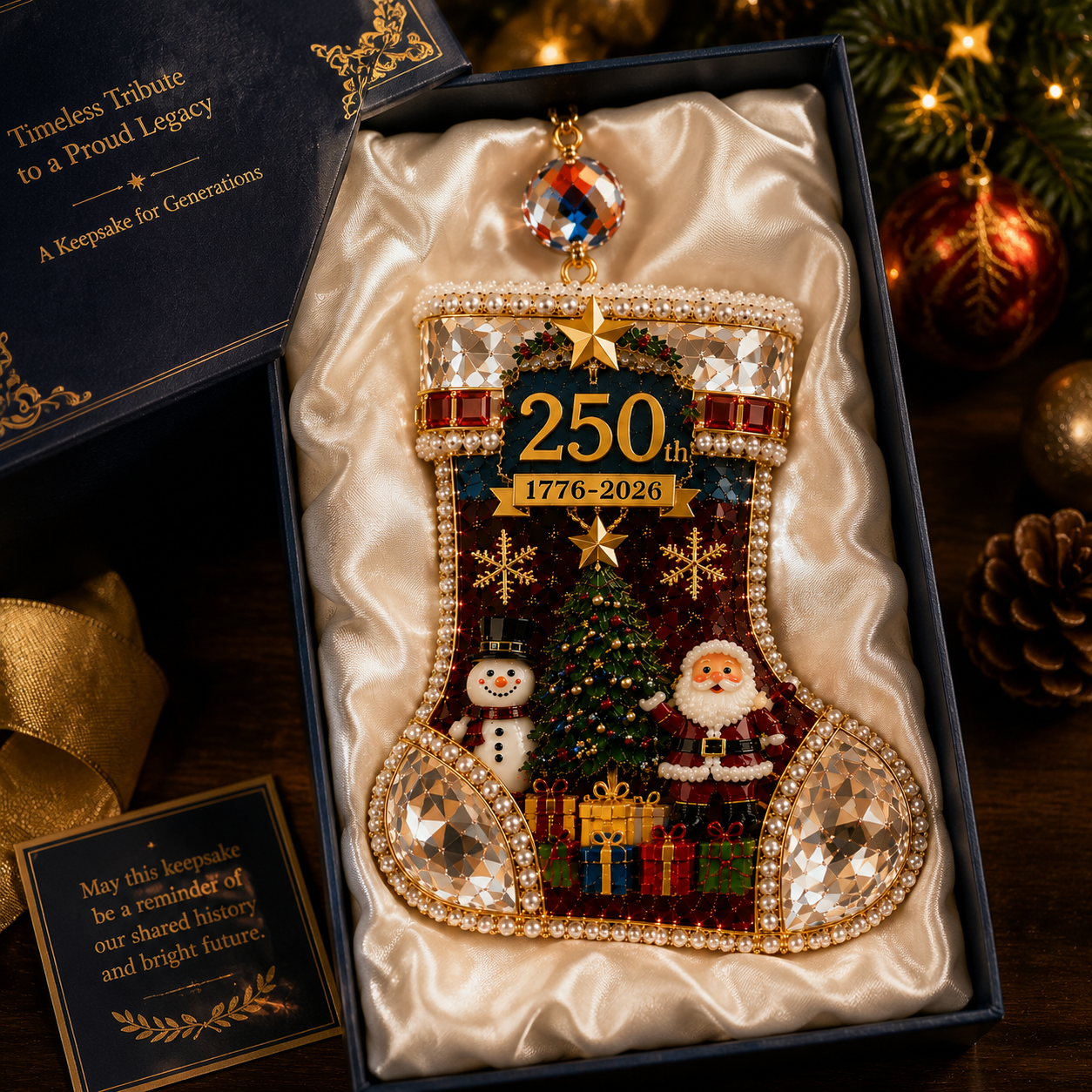 ✨Crystal Christmas Stocking Ornament