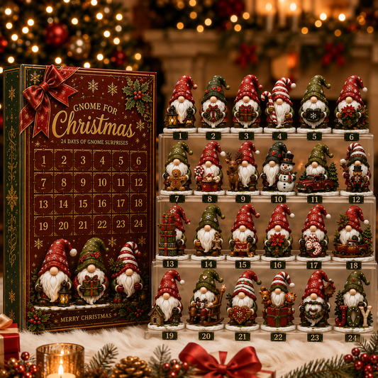 ✨24-Day Christmas Countdown Advent Calendar –Christmas gnome Ornament