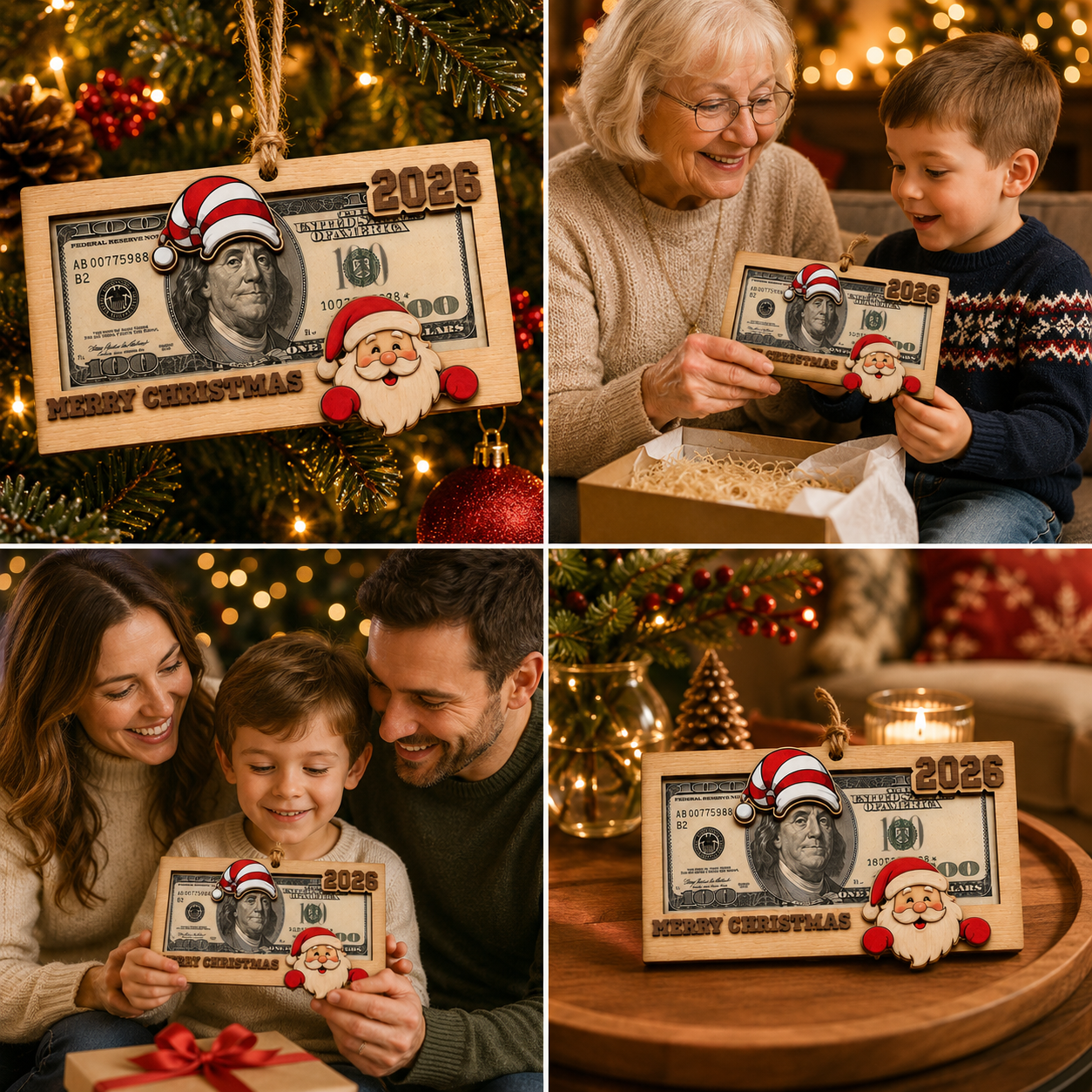 🔥Last 50pcs✨⏰ Limited anniversary edition✨Christmas Cash Holder Ornament