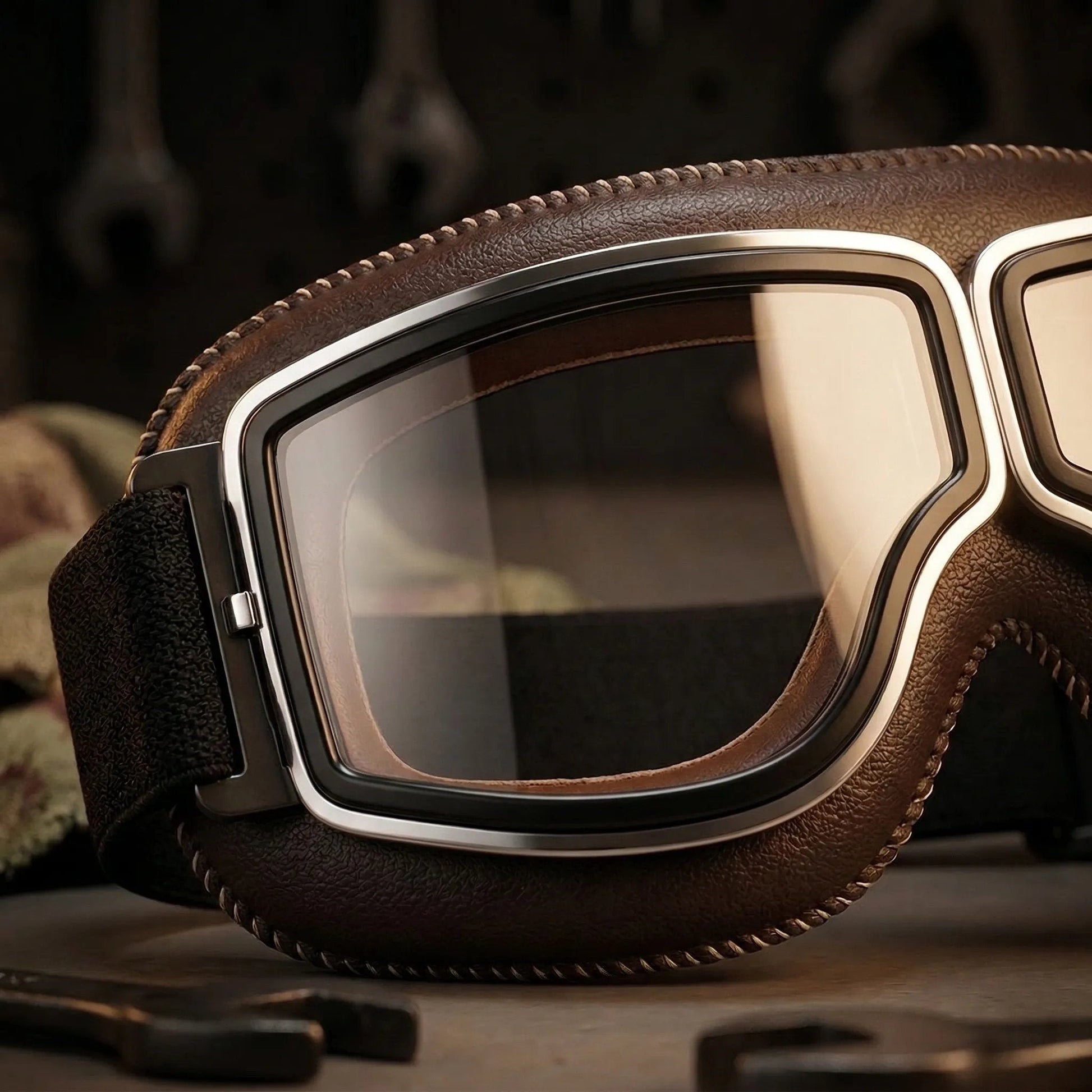 🕶️ OTG Vintage Motorcycle Goggles (Fits Over Glasses) - image 4