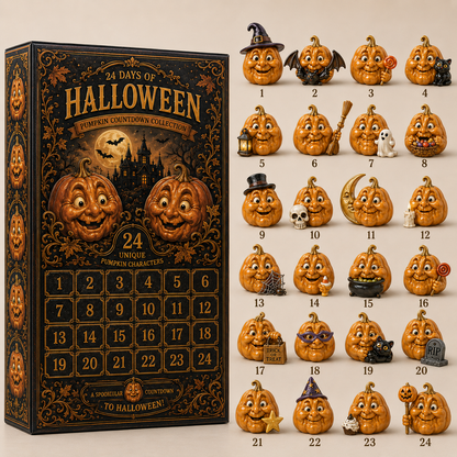 ✨24-Day Christmas Countdown Advent Calendar –Halloween Pumpkin Ornament