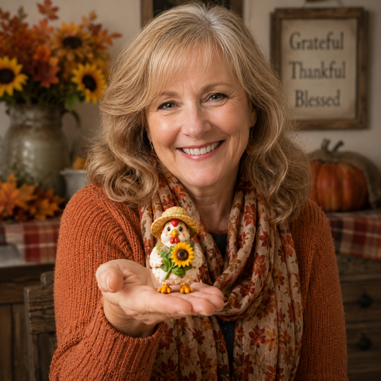 Harvest Hens Advent Calendar 2026 – 24 Days of Farmhouse Chicken Collectibles, Autumn Harvest Surprises & Gifts for Chicken Lovers, Acrylic Charms Blind Box