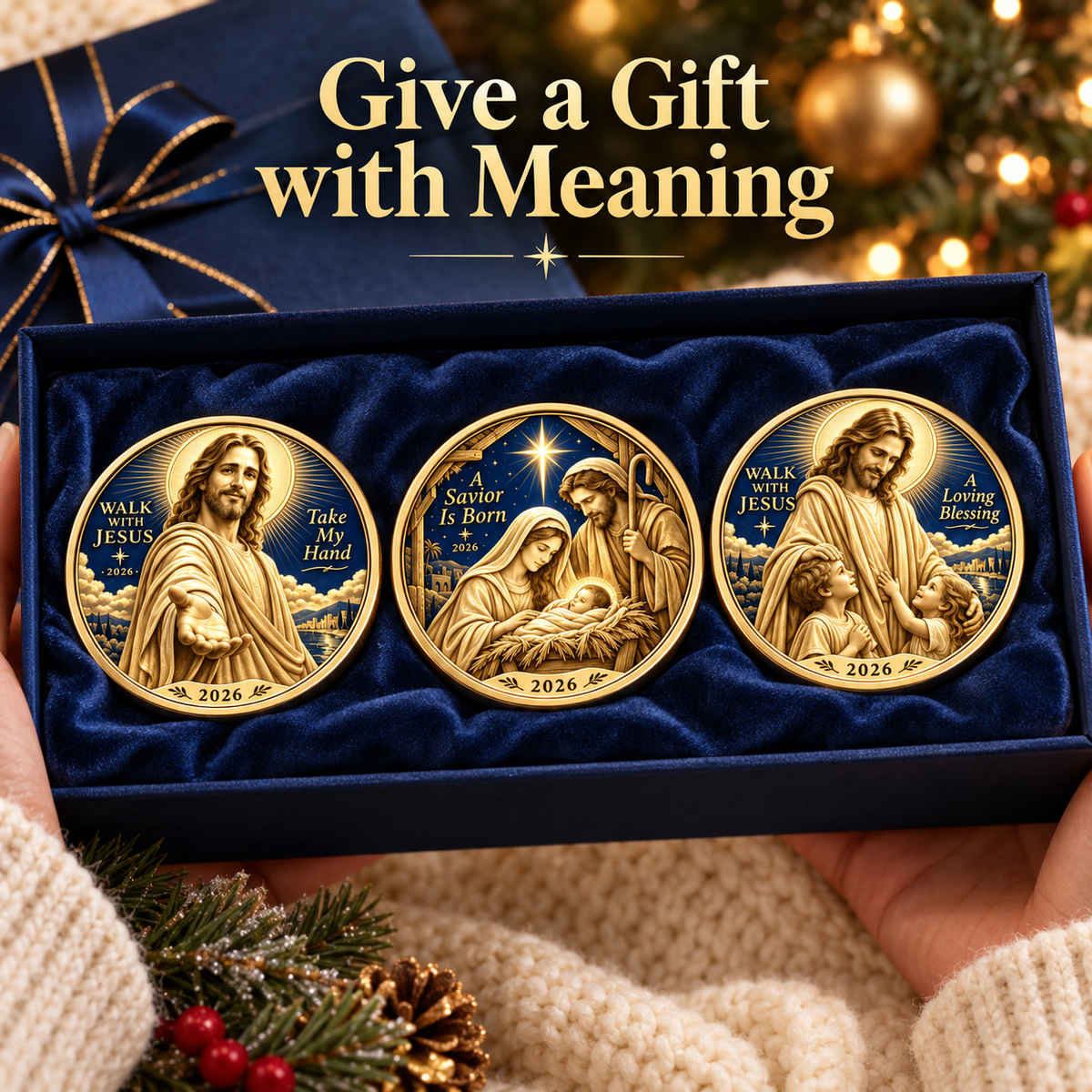 2026 Walk with Jesus Coin Collection – 6 Double-Sided Keepsakes of Faith, Hope & Love
