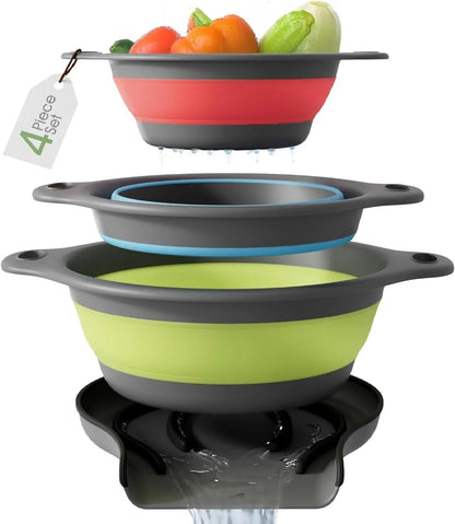Colanders 3-Pack Sturdy Kitchen Strainer Set🥗 - image 14