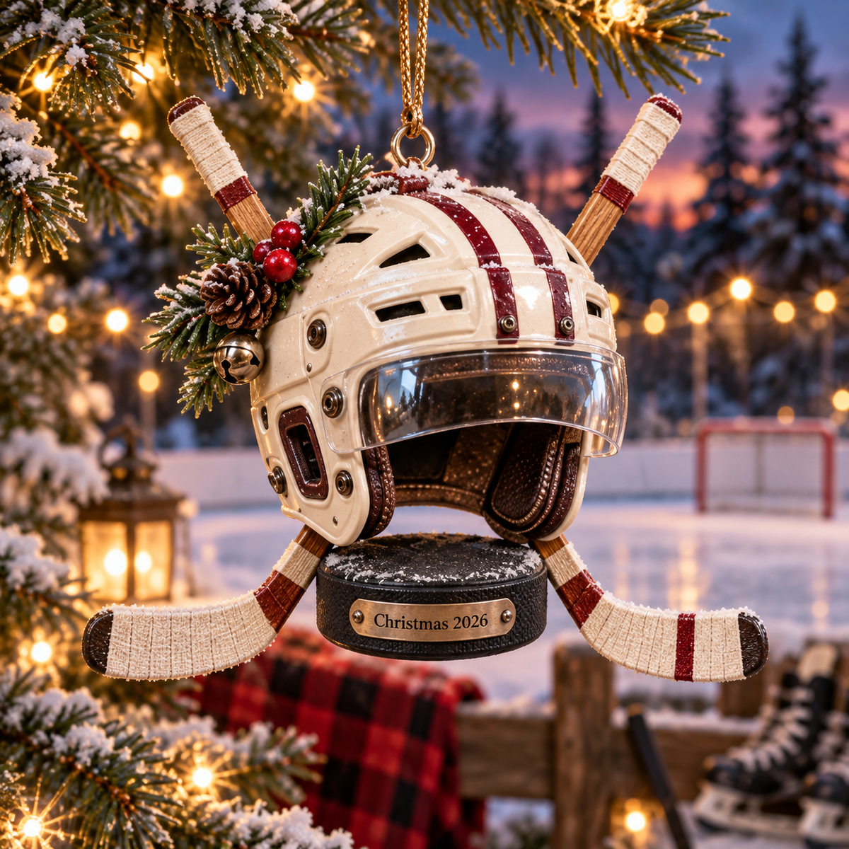 2026 Hockey Christmas Ornaments – 5 Unique Helmet, Stick & Puck Designs for Hockey Fans