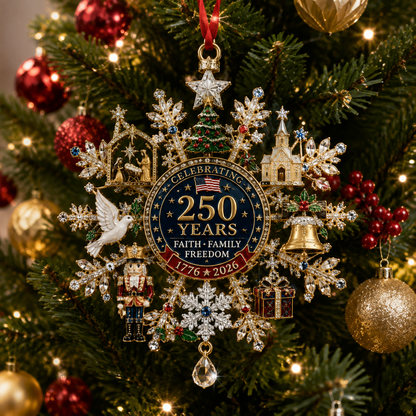 ✨Sparkling Christmas commemorative snowflake ornaments