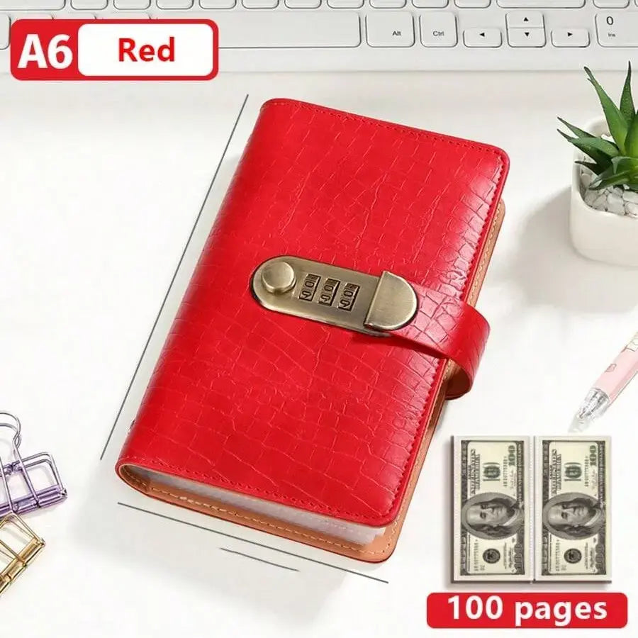 100-Transparent-Pocket Currency Collectors Album, Top-Grade PU Leather, Password Lock💵 - image 12