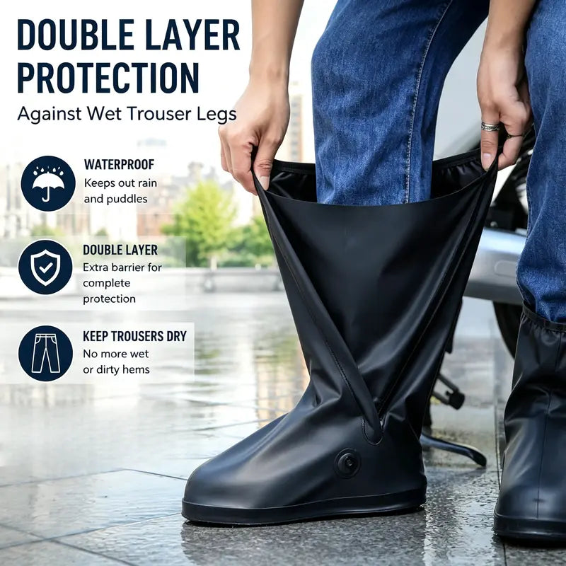 Waterproof Rain Boot Shoe Cover Non-Slip Waterproof Boot Covers 🥾