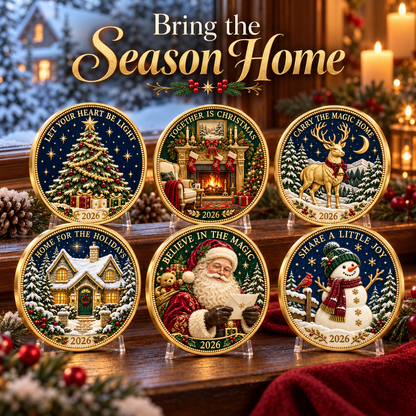 2026 Christmas Memories Coin Collection – 6 Festive Designs, Double-Sided Details & Timeless Holiday Charm