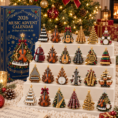 2026 Music Lovers’ Advent Calendar – 24 Unique Musical Instrument Christmas Tree Miniatures