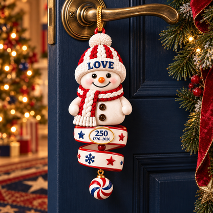 2026 Patriotic Snowman Christmas Ornaments –  250th Anniversary Keepsake Collection, 1776–2026