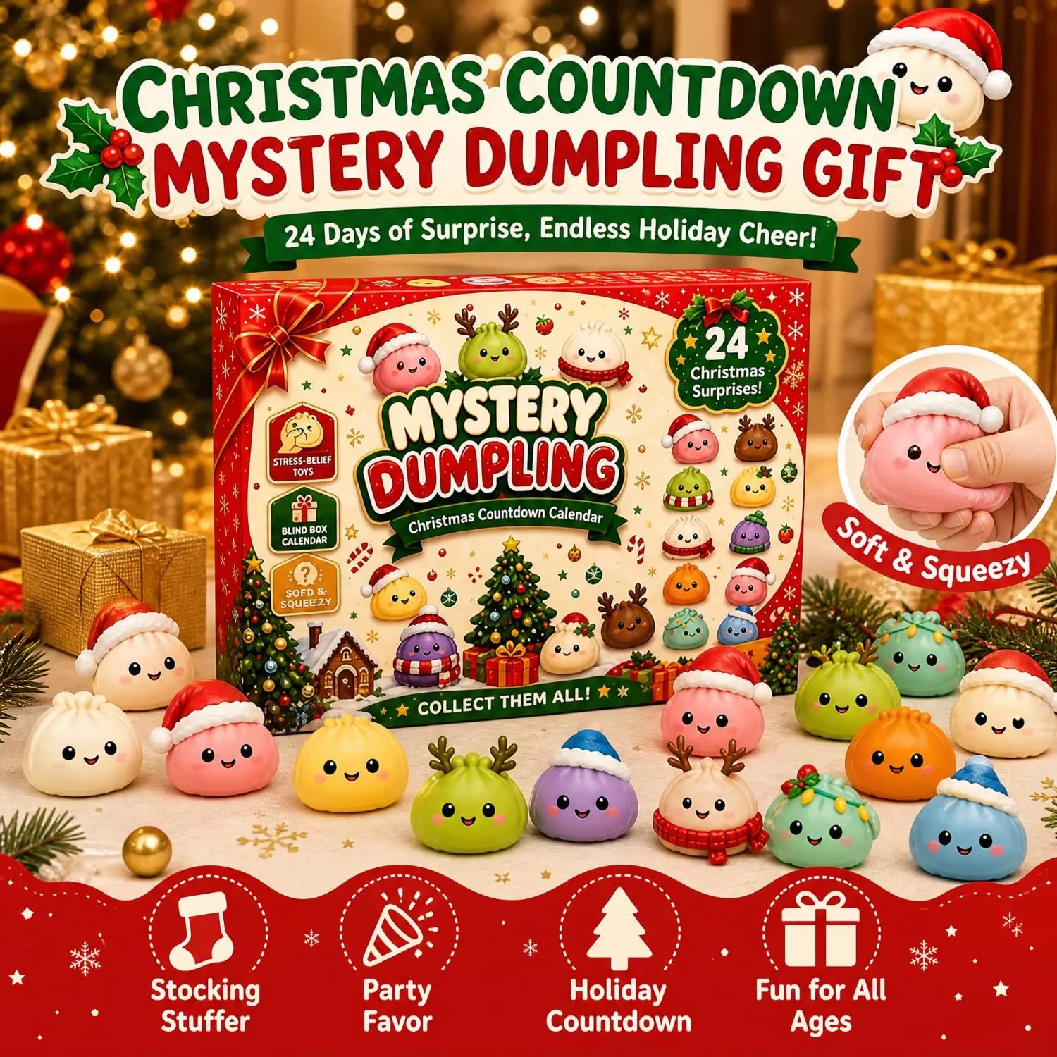 Christmas Squishy Advent Calendar 2026 Countdown Calendar 🎄 - image 3
