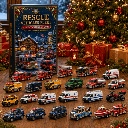 2026 Rescue Vehicles Advent Calendar – 24 Days of Emergency Vehicle Surprises