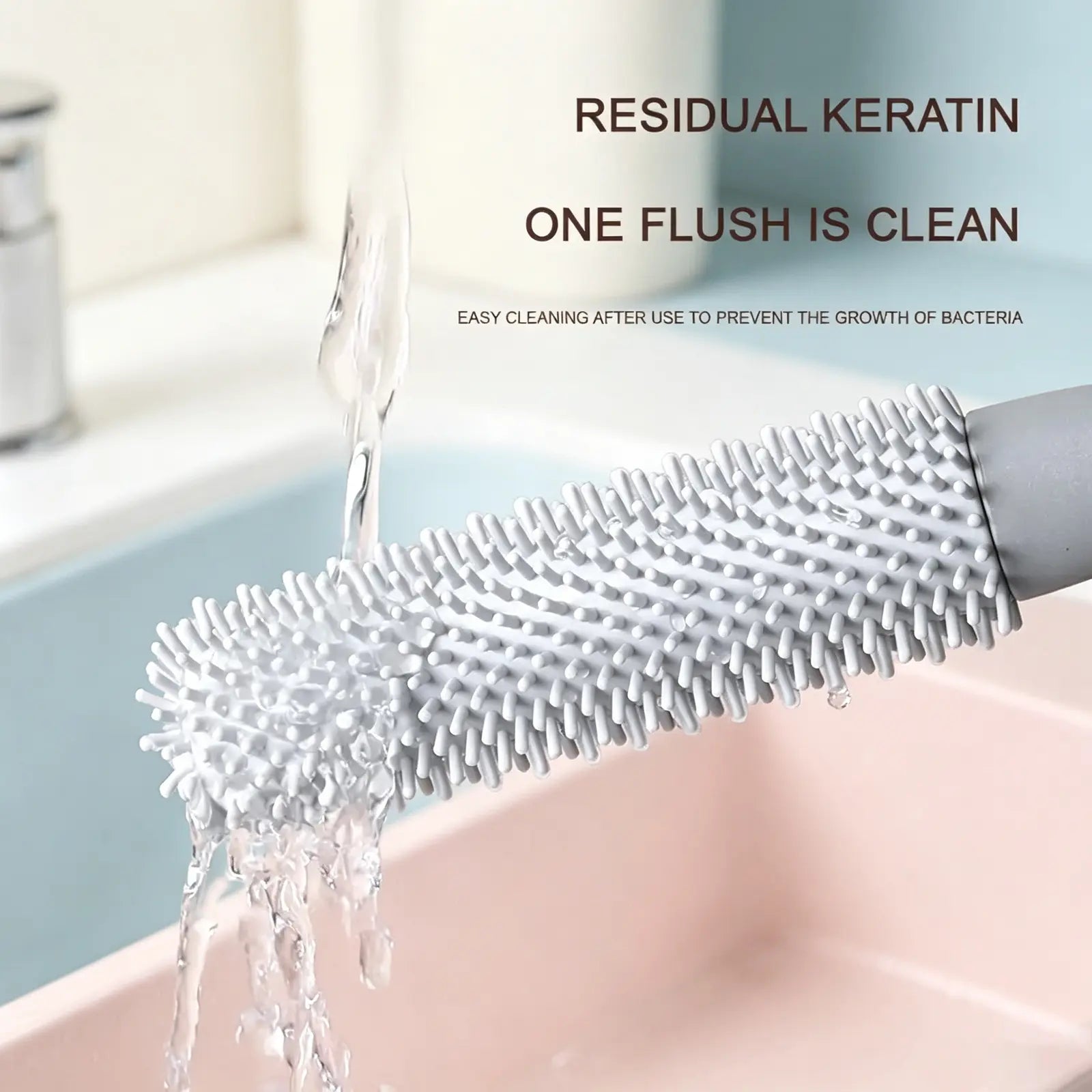 Long-Handle Silicone Soft Pedicure Tool, Shower Foot Cleaning Brush for Toe Gap Skin Cleansing🦶🚿 - image 6