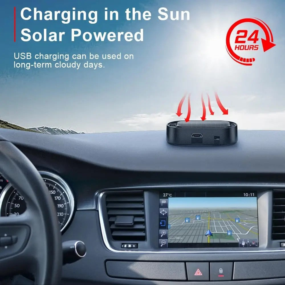 2PCS Solar Powered Fake Car Alarm Light, Auto Light Sensor LED Simulated Security Warning Light🚨 - image 8
