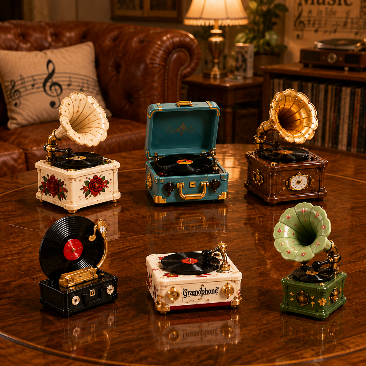 Gramophone Collection Advent Calendar 2026 – 24 Vintage Record Player & Music Miniatures, Retro Collectible Gift for Music Lovers