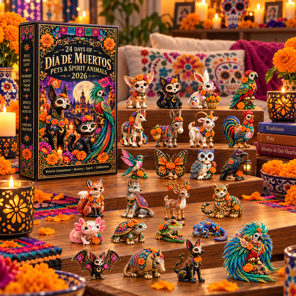 Día de Muertos Pets & Spirit Animals Advent Calendar 2026