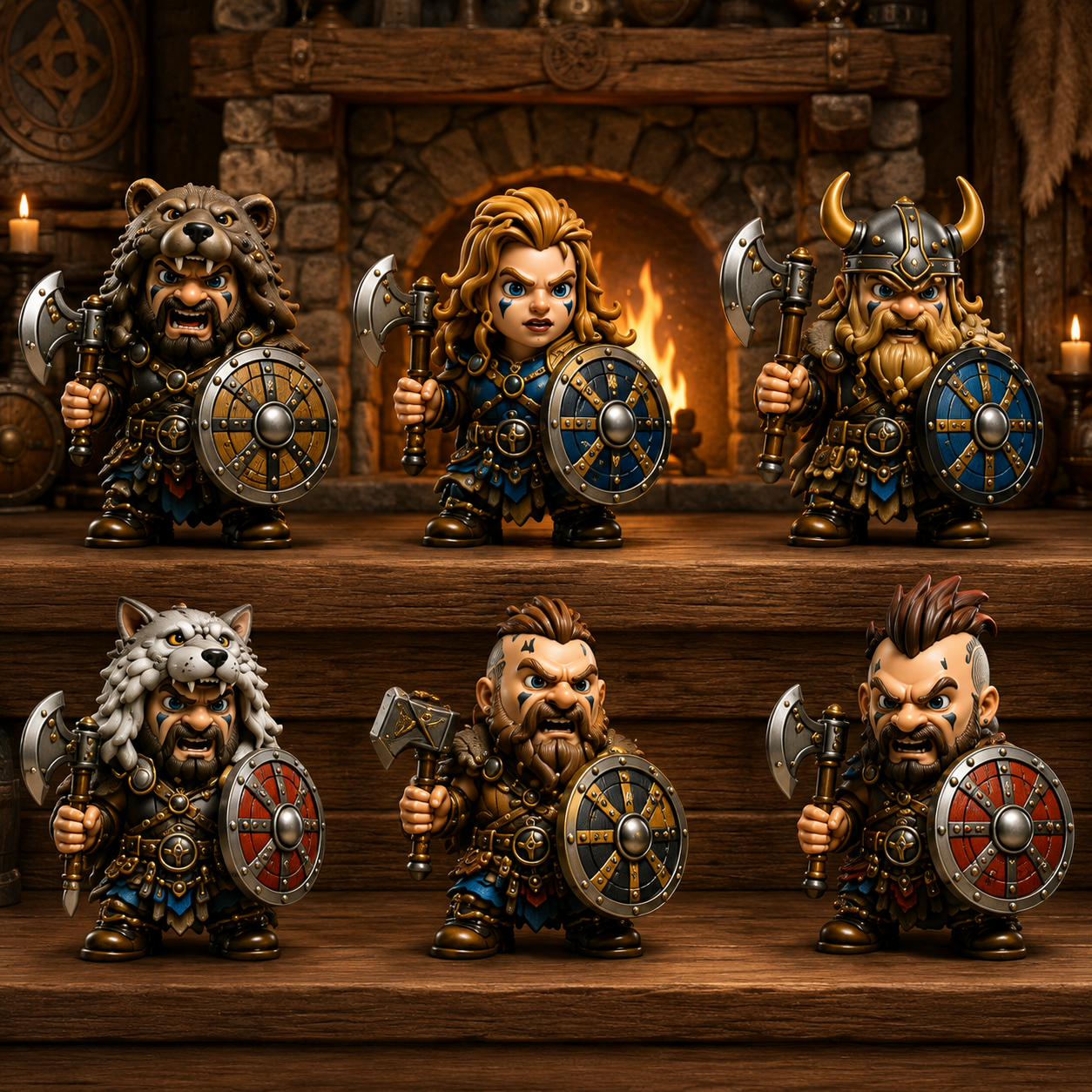 24 Days of Northern Legends – Warriors of the North Advent Calendar 2026 | 24 Collectible Viking Warrior Miniatures, Acrylic Charms Blind Box