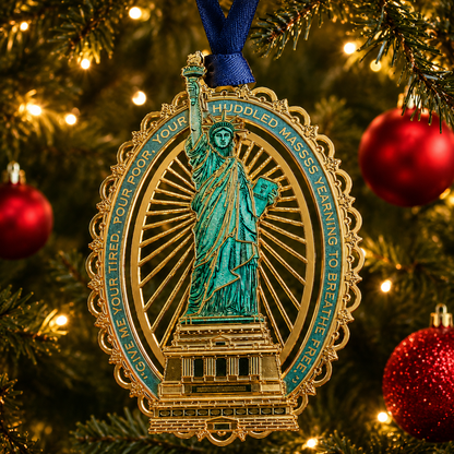LAST DAY 50% OFF🔥250th Anniversary Statue of Liberty Christmas Tree Ornament