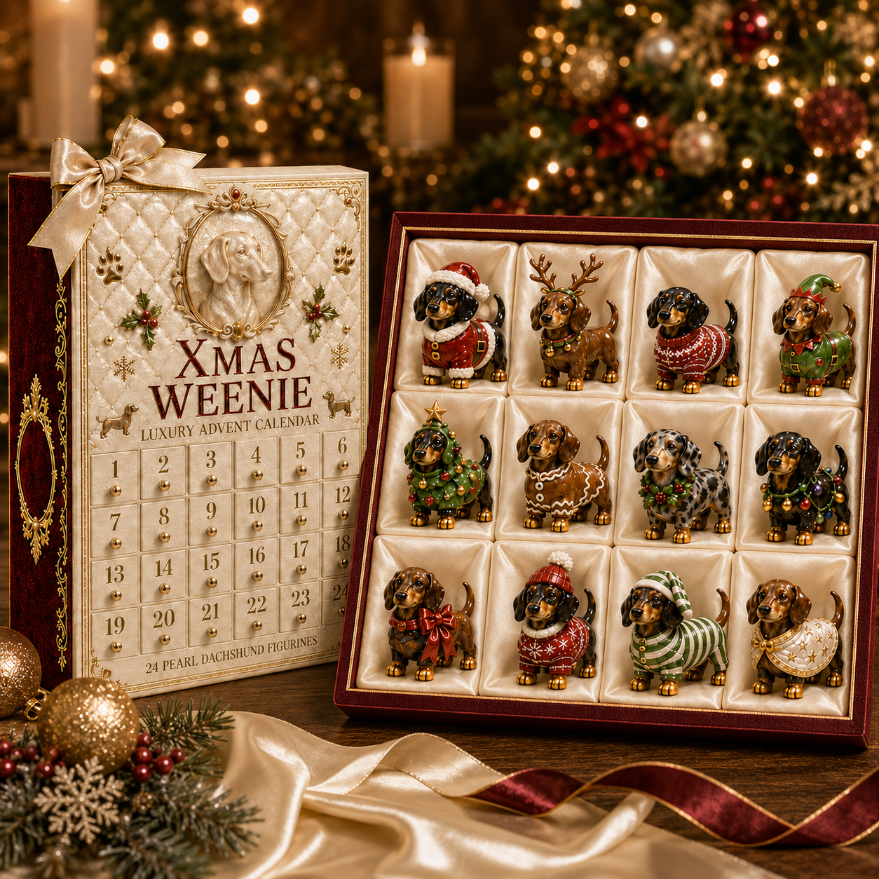 🔥Last 30 pcs✨⏰Last day 50% off🔥✨24-Day Advent Calendar - Dachshund