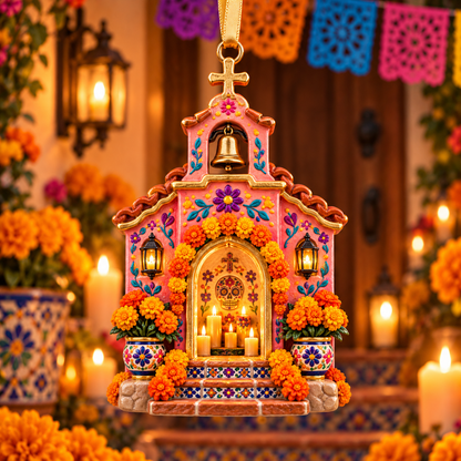 2026 Día de Muertos Village Ornaments – Miniature Market & Marigold Keepsake Collection