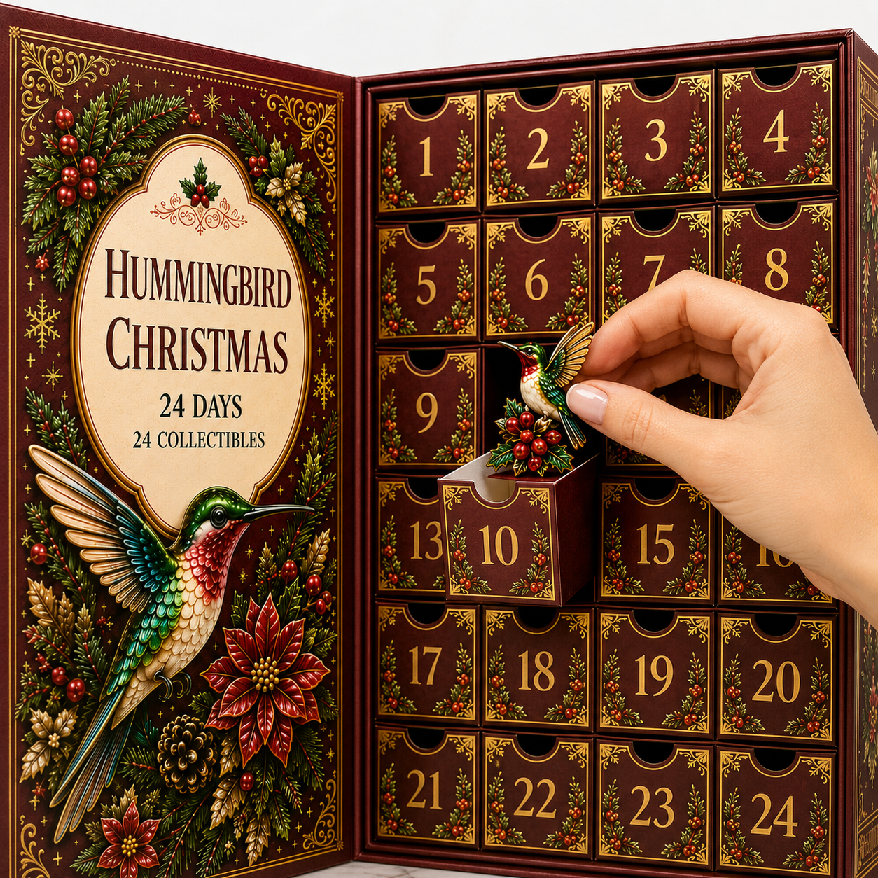 🔥Last 50 pcs✨⏰Last day 50% off🔥✨24-Day Advent Calendar - Hummingbird