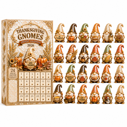 🔥Last 50 pcs✨⏰Last day 50% off🔥✨24-Day Advent Calendar - gnomes Thanksgiving Countdown Calendar