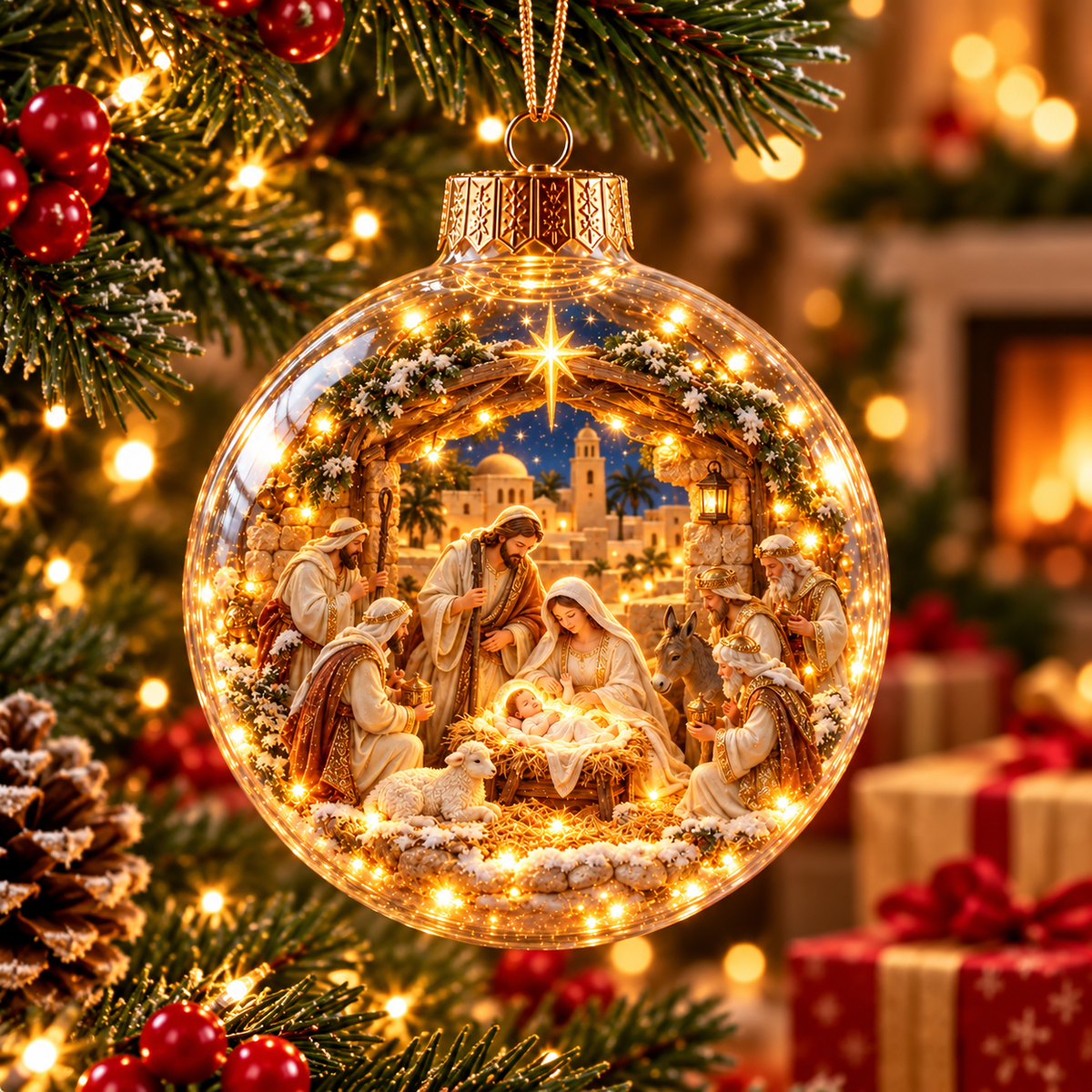 Three Wise Men Nativity Christmas ornament