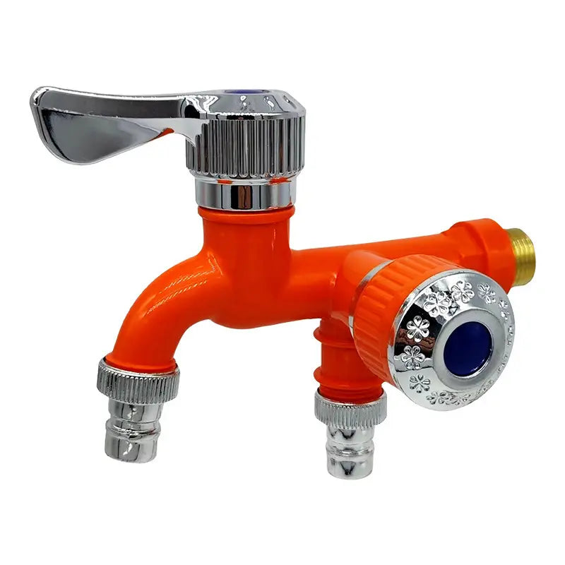 Dual Outlet Washing Machine Plastic Faucet, 1 In 2 Out Water Plastic Tap🚰 - image 10