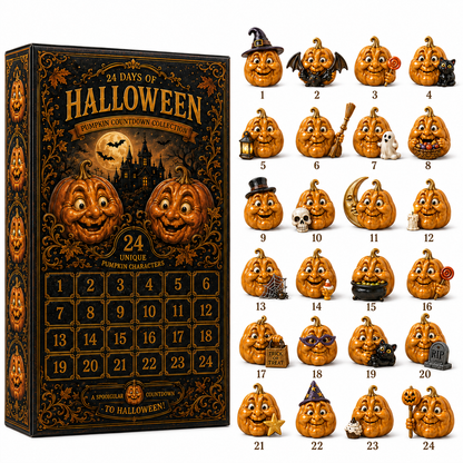 ✨24-Day Christmas Countdown Advent Calendar –Halloween Pumpkin Ornament