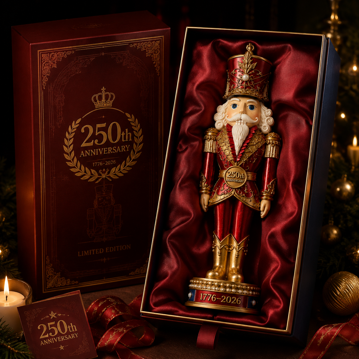 🔥Last 60 pcs✨⏰ Limited anniversary edition✨2026 America 250th Anniversary Royal Nutcracker Ornament