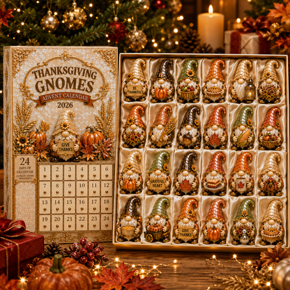 🔥Last 50 pcs✨⏰Last day 50% off🔥✨24-Day Advent Calendar - gnomes Thanksgiving Countdown Calendar