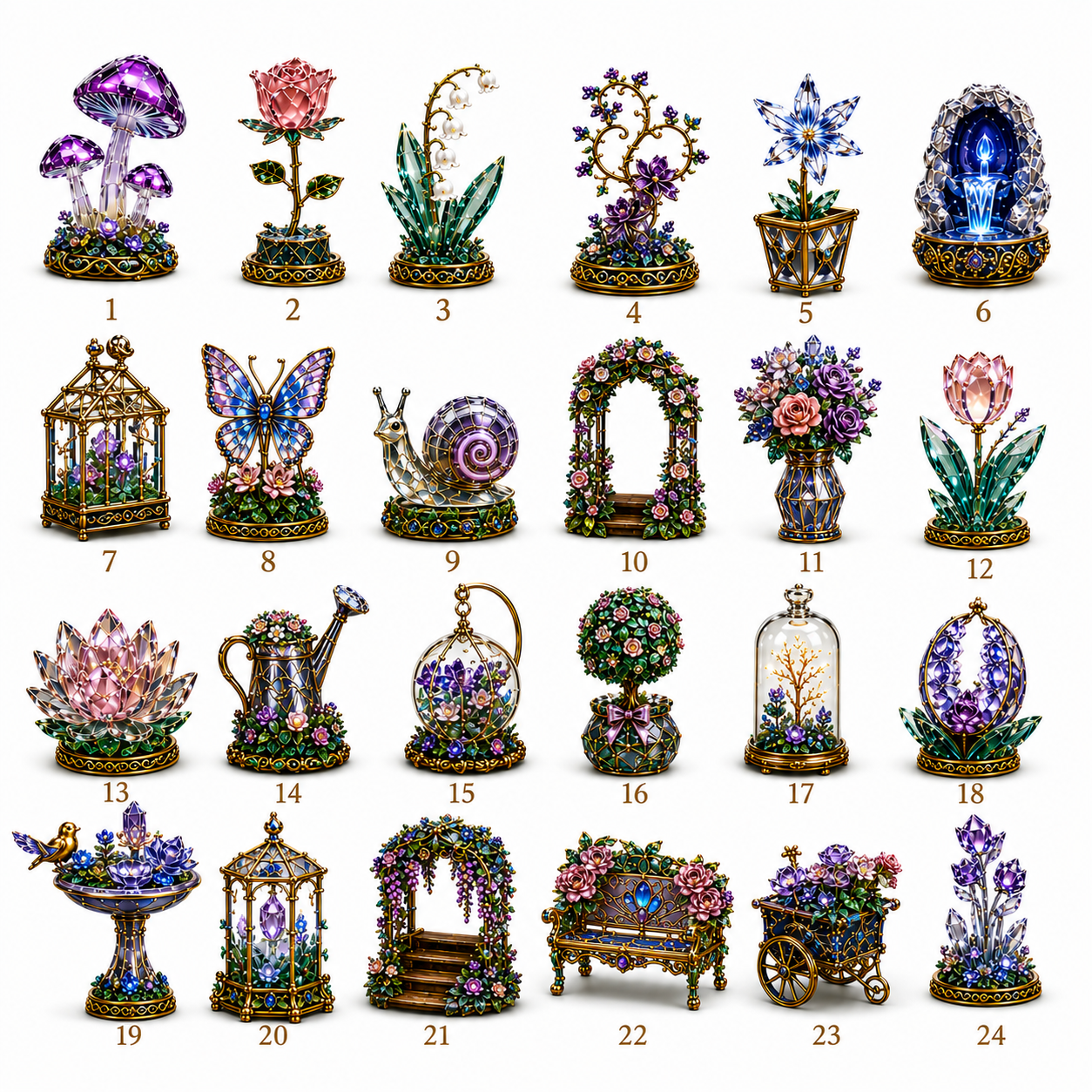 Crystal Garden Advent Calendar 2026 – 24-Day Magical Crystal Garden Collection