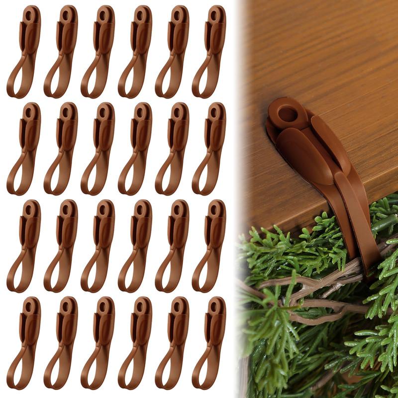 6Pcs Reusable Silicone Adhesive Christmas Garland Hooks - Traditional Household Hanger🎄