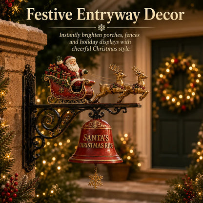 🎅 Santa Sleigh with Reindeer & Bell | 3D Christmas Outdoor Decoration - image 5