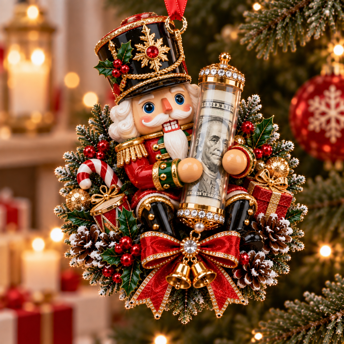 Christmas Money Surprise Ornament, Fun Christmas Tree Gift for Kids & Family - image 1