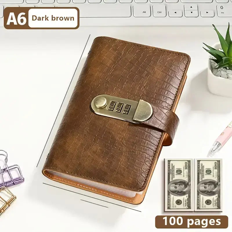 100-Transparent-Pocket Currency Collectors Album, Top-Grade PU Leather, Password Lock💵 - image 13