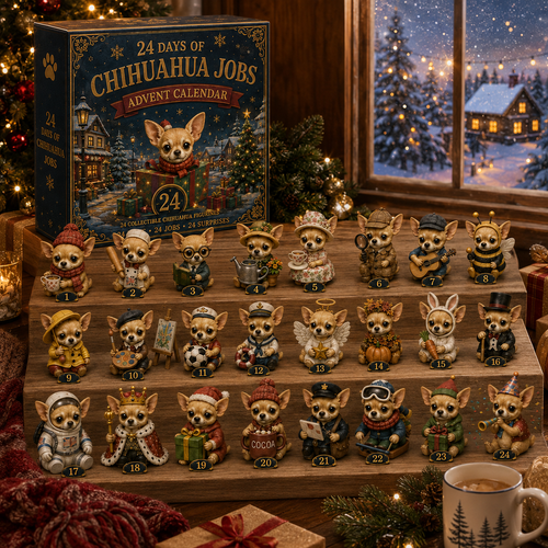 Chihuahua Jobs Advent Calendar 2026 – 24 Days of Unique Chihuahua Miniature Collectibles,