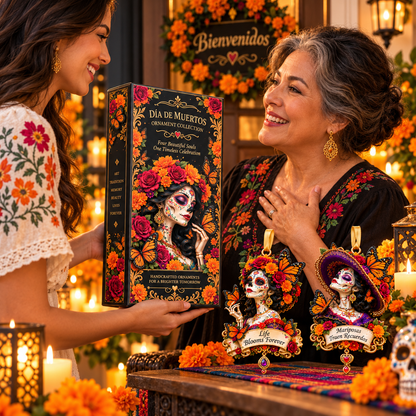 Día de Muertos Catrina Butterfly Ornament  –  Floral Day of the Dead Keepsake Collection, Meaningful Gift for Family & Loved Ones