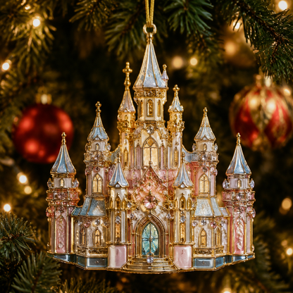 ✨Crystal Castle Christmas Tree Ornament