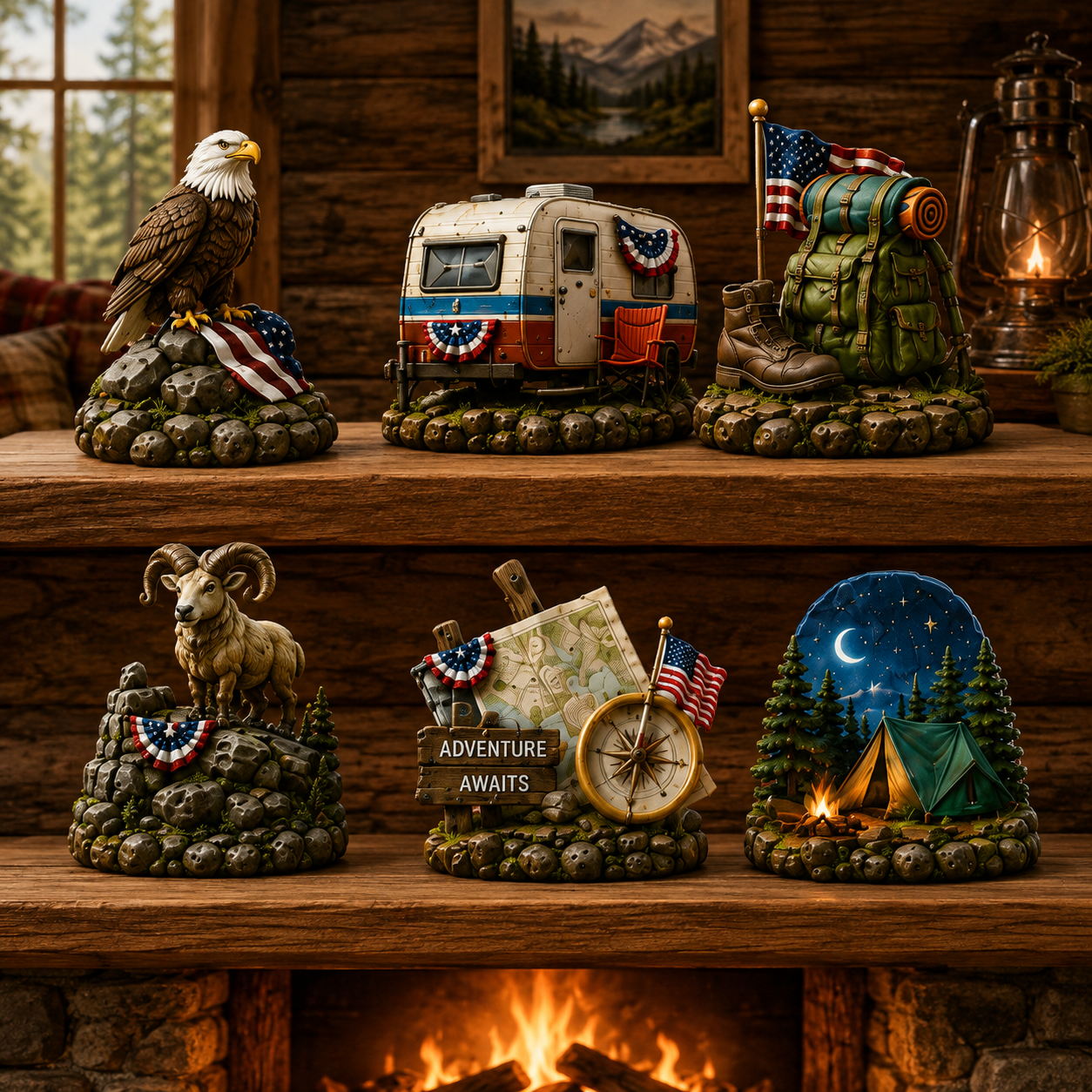 National Parks Adventure Advent Calendar 2026 – 24 Days of American Wilderness, Collector-Grade Miniature Keepsakes, Acrylic Charms Blind Box