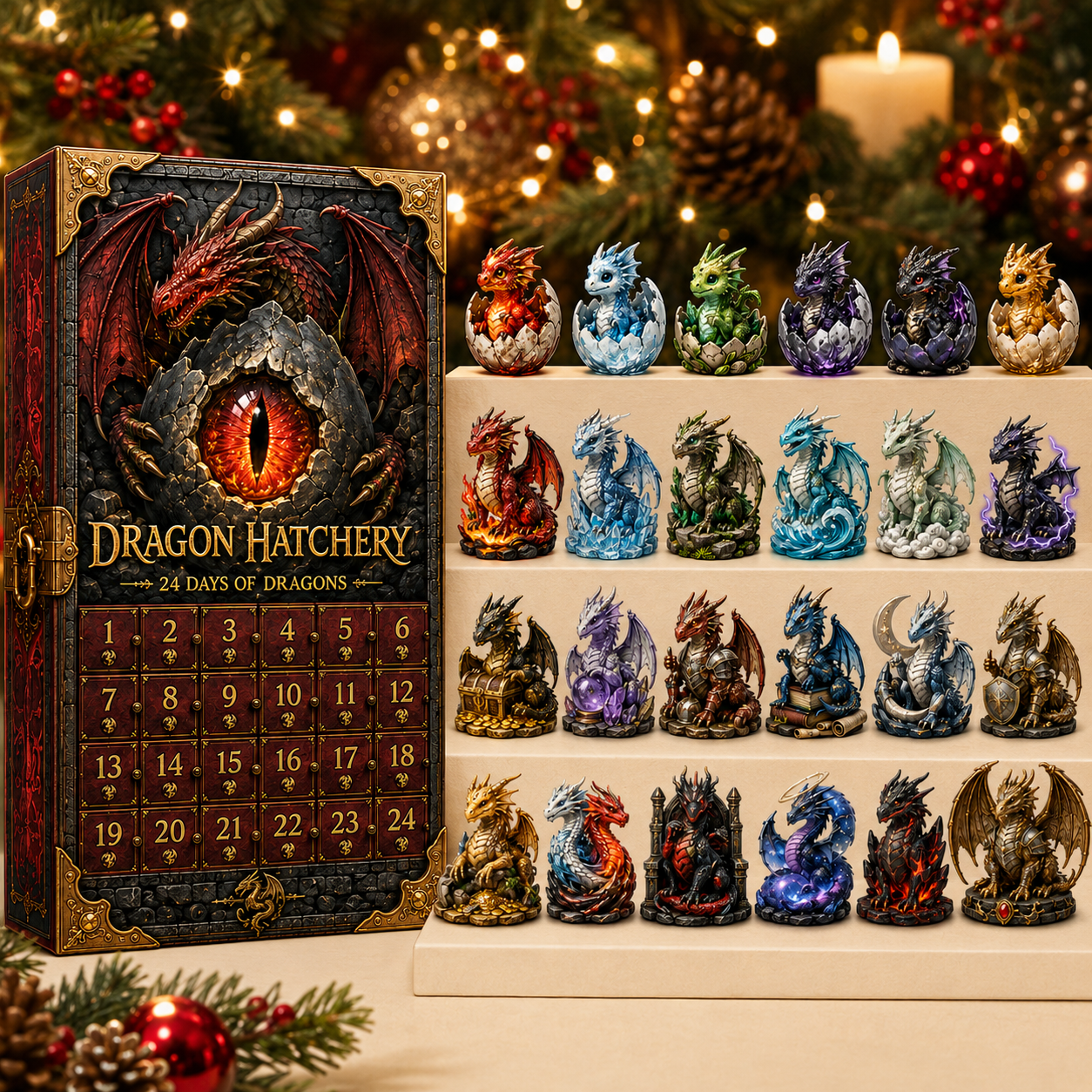 🔥Last 50 pcs✨⏰Last day 50% off🔥✨24-Day Advent Calendar -Dragon