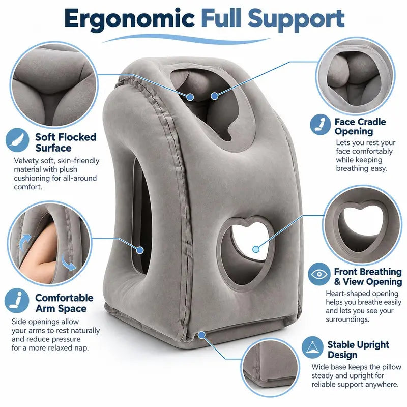 Inflatable Travel Pillow for Airplanes ✈️