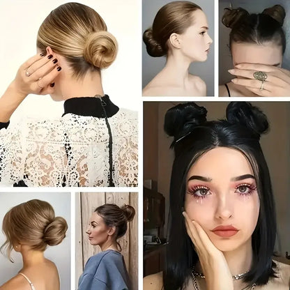 Synthetic Messy Bun Hair Piece for Women, Curly Updo Scrunchie Extension for Instant Volume and a High Crown💇‍♀️ - image 5